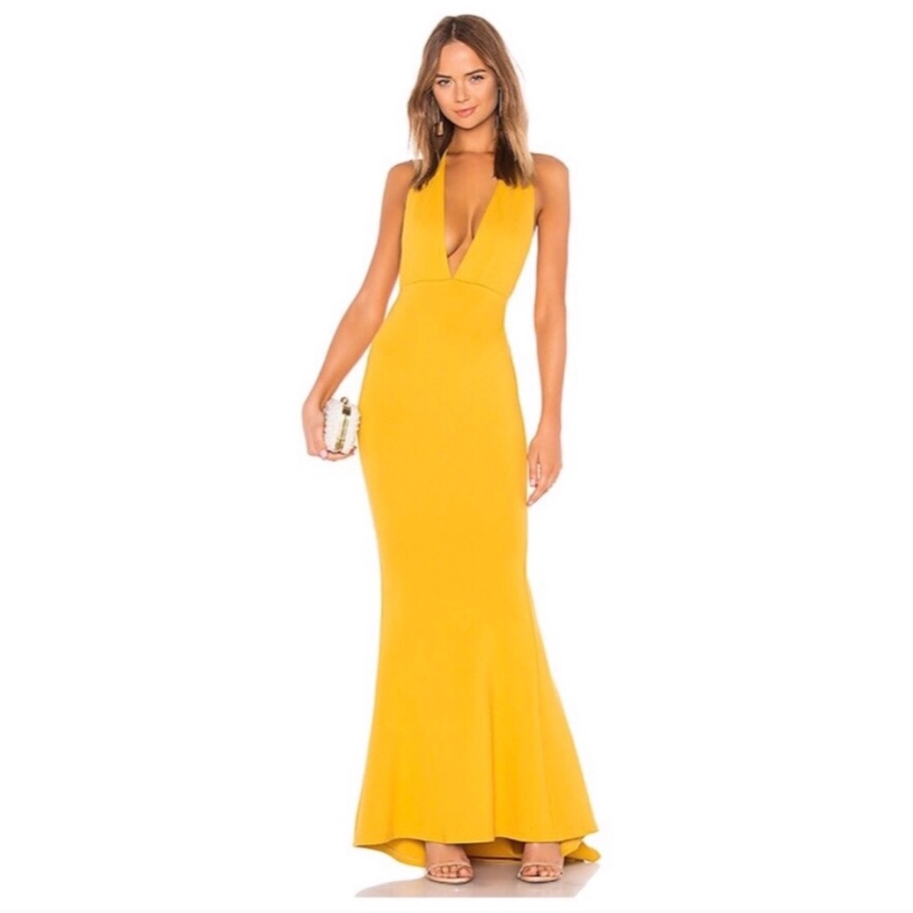 Jenny From the Block Gown in mustard